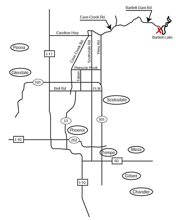 Directions to Bartlett Lake